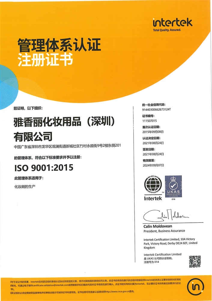 ISO9001：2015 中文